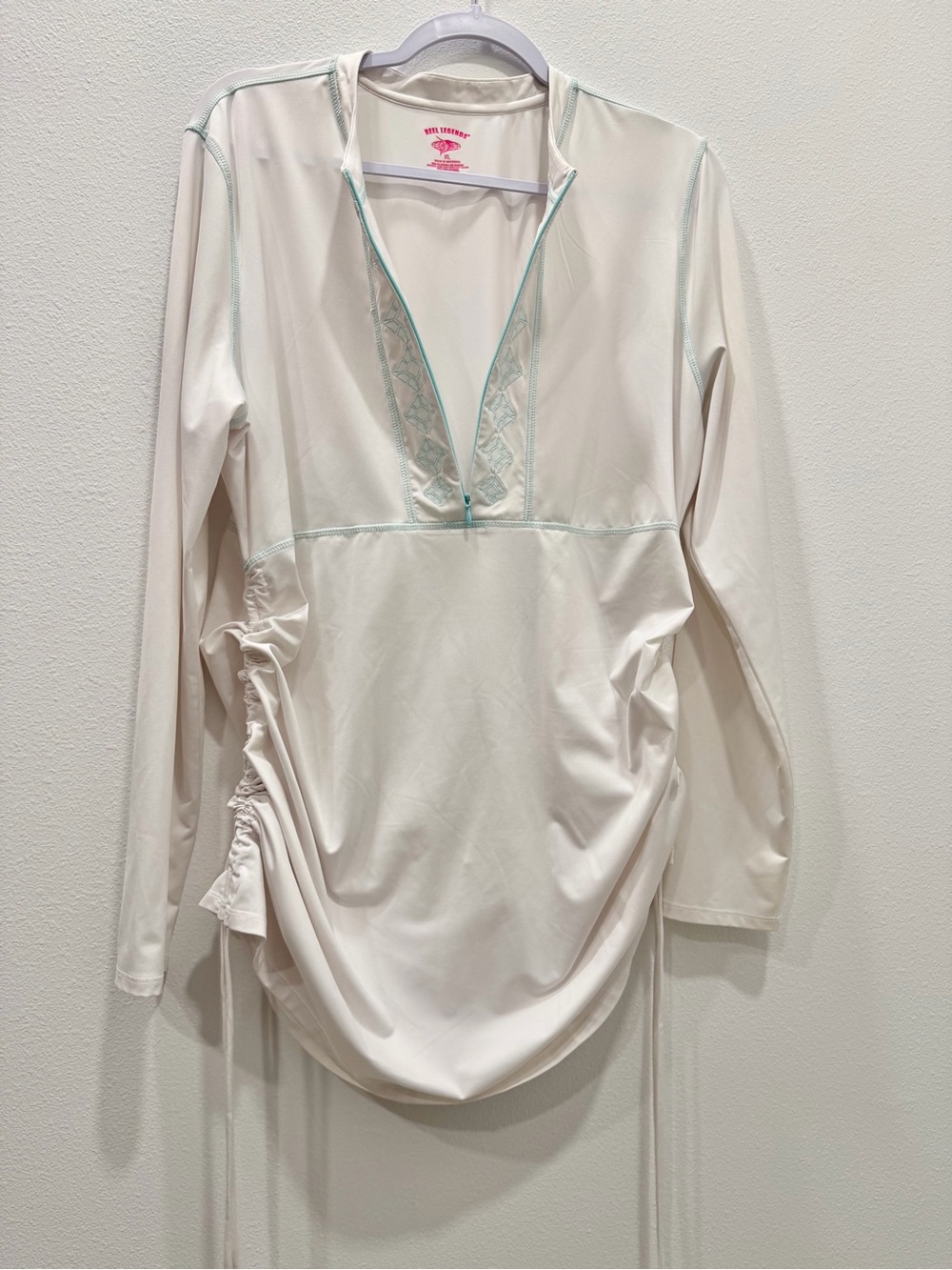 Reel Legends White Long Sleeve Beach Cover Up Size XL - Picture 8 of 12